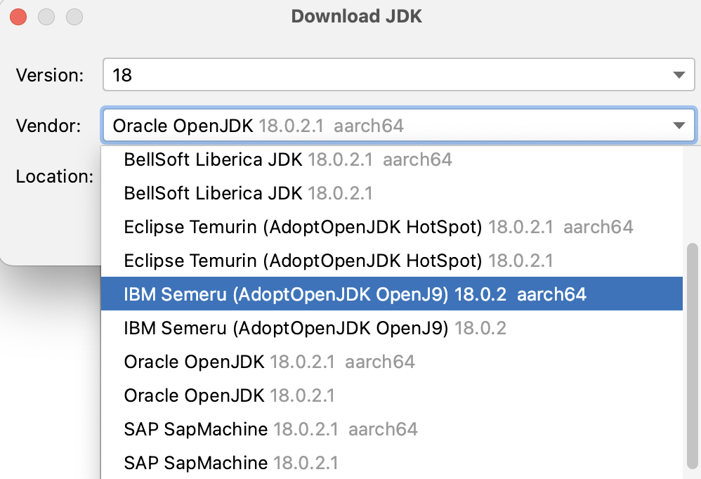 Pick correct JDK